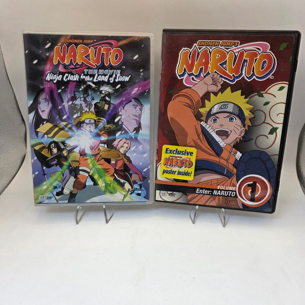 Naruto DVD Lot Enter Naruto Vol 1 Movie Ninja Clash Land of Snow Poster